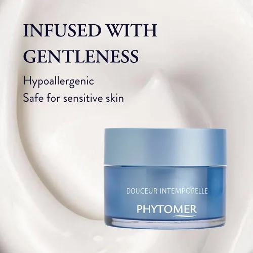Vista 4 de Phytomer Douceur Intemporelle Crema facial hidratante Crema hidratante antienvejecimiento Hidratante calmante y ligero para pieles sensibles
