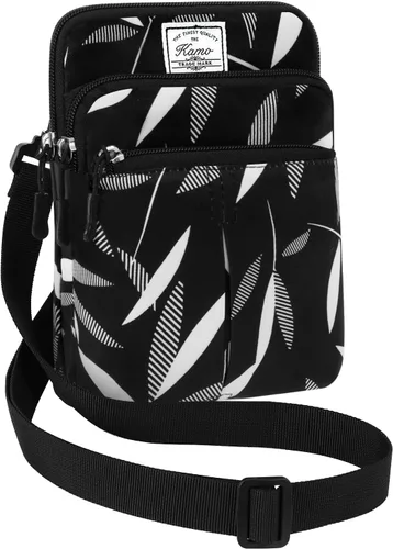 Vista 14 de Kamo Bolso Multifuncional para Teléfono de Un Solo Hombro, Bolso de Cintura para Teléfono, Bolso Diagonal Cruzado, Estuche para Teléfono Inteligente