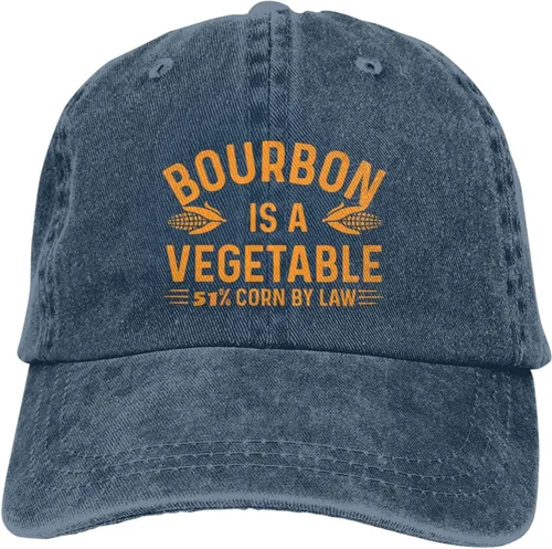 Vista 7 de Funny Hat Bourbon is A Vegetable 51% Corn by Law Hat Men Baseball Cap with Design Hats