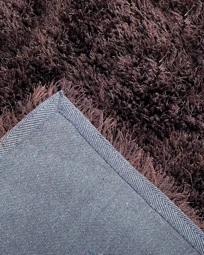 Vista 6 de LA Rug Linens Romance Collection - Alfombra de felpa suave de felpa, marrón, 8 x 10 pies, pelo de 1.5 pulgadas de grosor, alfombra