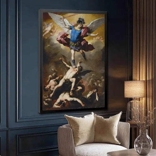 Vista 3 de XOQO The Fall of The Rebel Angels by Luca Giordano Baroque Prints Posters Canvas Deco Paintings Vintage Wall Art For Living Room Bedroom Office