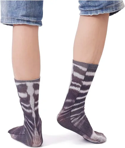 Vista 4 de Divertidos calcetines de patas de animales, calcetines novedosos locos 3D de pata de gato y perro, calcetines de Navidad para mujeres y hombres