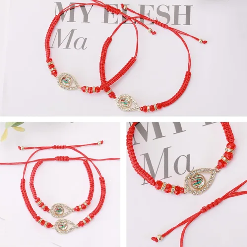 Vista 4 de BONITTER 612 PCS Virgin MarySaint BenedictSaint Jude bracelet Rosary Handmade Red Knot String Bracelets Luck bracelet Men Or Women As Gifts and Used