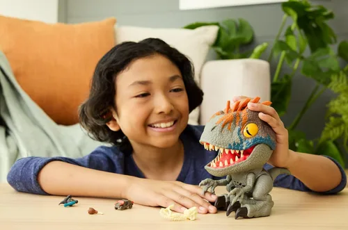 Vista 2 de Mattel Jurassic World Rebirth - Figura de velociraptor feroz