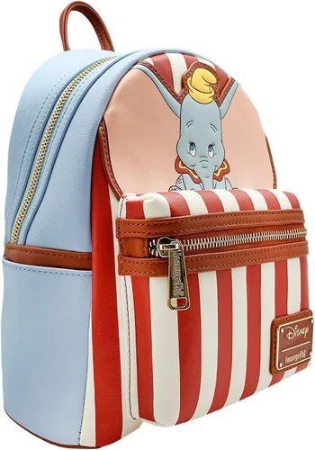Vista 2 de LOUNGEFLY X DISNEY Dumbo Stripe Star of The Show Mini mochila
