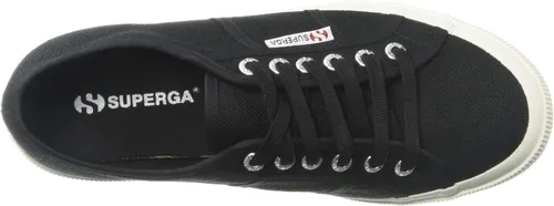 Vista 5 de Superga 2750 Cotu Tenis clásicos para mujer Negro Blanco