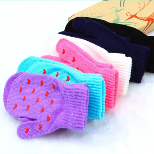 Vista 4 de Cooraby - 6 pares de guantes unisex mágicos de punto, elásticos, de invierno, para bebé