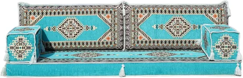 Vista 14 de arabicsofa Sofá de piso árabe Jalsa - Sofá tradicional hecho a mano para sala de estar