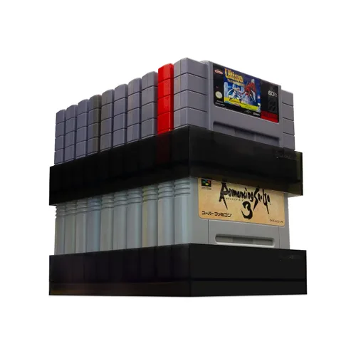 Vista 6 de Hyperkin 10-Cartridge Storage Stand for SNES (2 Pack)