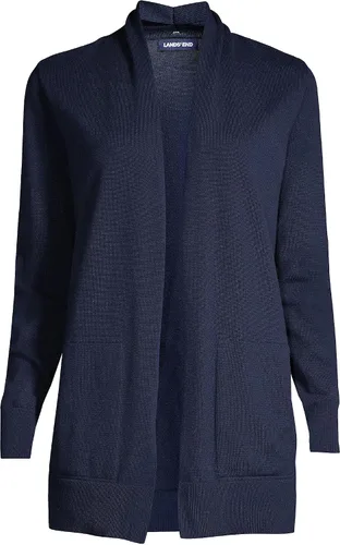 Vista 5 de Lands' End womens Long Sleeve Open Cardigan Sweater