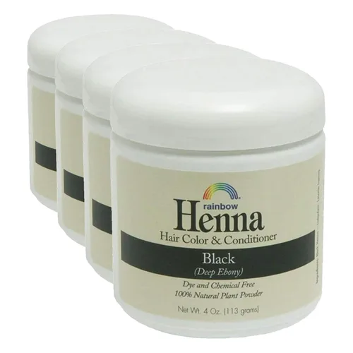 Vista 6 de Henna Rainbow Research para teñir el cabello, de color negro, 4 onza