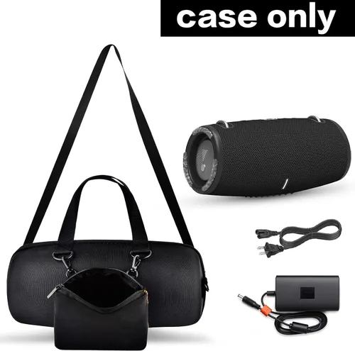 Vista 2 de Funda rígida para JBL Xtreme 3/Extreme 2, portátil, impermeable, inalámbrico, Bluetooth, soporte de almacenamiento de viaje con bolsa de bolsillo