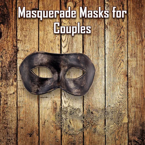 Vista 7 de Máscara de máscaras para parejas, a juego, para hombres y mujeres, para fiesta de máscaras, Mardi Gras, fiesta veneciana, baile de graduación
