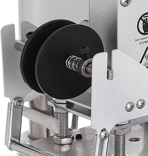 Vista 6 de Máquina de estampado de prensa en caliente de 110 V, impresora de control de temperatura manual para fabricante de tarjetas de papel, cuero, PVC