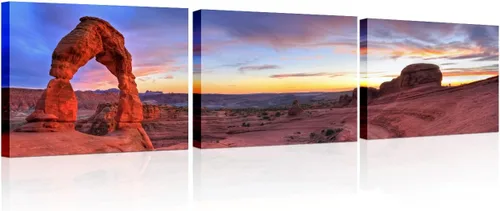 Vista 25 de TUMOVO Austin Skyline - Arte de pared con vista panorámica de la colina de Texas Hill Country impresiones sobre lienzo, 5 piezas de pinturas