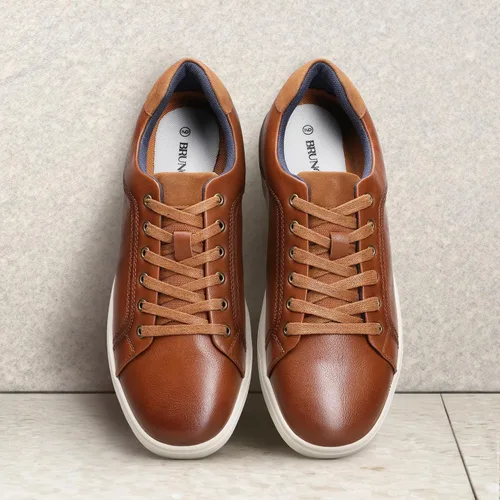 Vista 5 de Bruno Marc - Zapatillas de patinaje para hombre, estilo casual Marrón bruñido