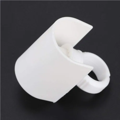Vista 8 de Anillo de pegamento para extensiones de pestañas con soporte de pestañas en forma de U, taza de pegamento desechable para extensiones, paleta