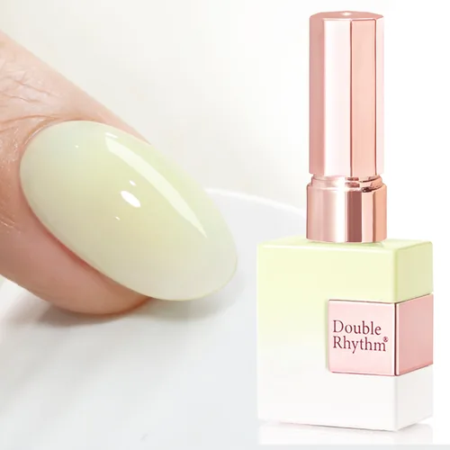 Vista 18 de Double Rhythm - Gel de construcción transparente para uñas, fortalecedor de uñas en una botella, estructura de extensión gruesa de esmalte de gel