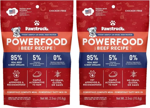 Vista 17 de Pawstruck - Comida para perros seca al aire con carne de res real, sin granos, hecha en EE. UU., sin OGM, recomendada por veterinarios, alta