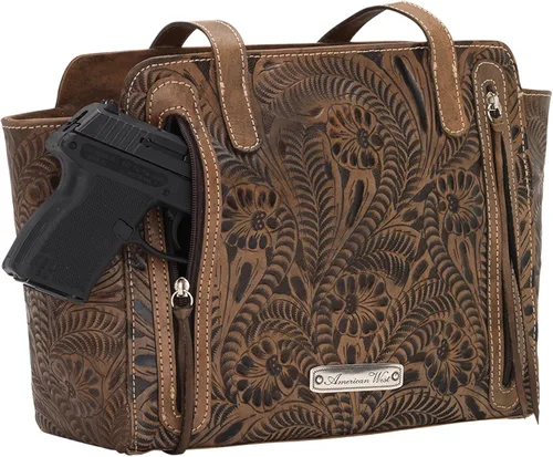 Vista 3 de American West Blue Ridge - Bolsa con cremallera superior con compartimento secreto