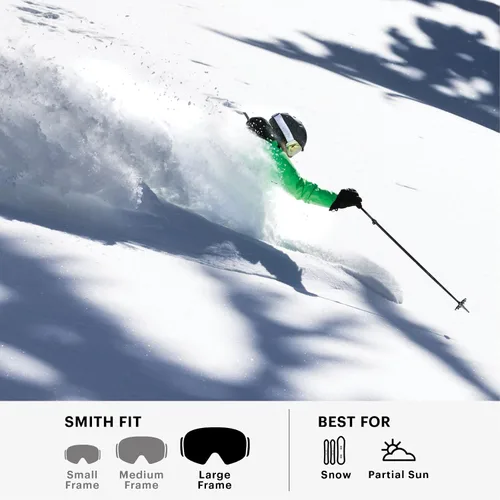 Vista 4 de SMITH I/O MAG Gafas de nieve – Gafas de esquí y snowboard para adultos con lente solar + lente intercambiable – para hombres y mujeres