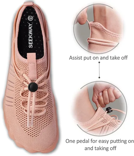 Vista 5 de SEEKWAY - Zapatos de agua unisex, de secado rápido, tipo calcetín y con sensación de pie descalzo para adultos, para playa, natación, río, piscina