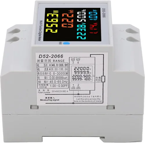 Vista 8 de Medidor de vatios-hora, medidor eléctrico LCD, medidor de electricidad monofásico, medidor de energía para el hogar, medidor de energía monofásico