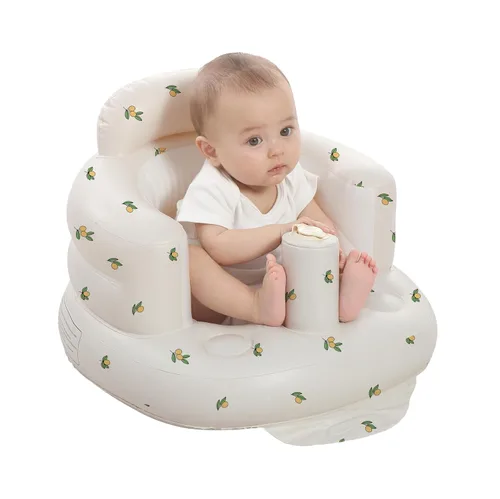 Vista 11 de AGITVPS Asiento de bebé inflable mejorado con bandeja para bebés de 3 a 36 meses, asiento de bumbo con bomba de aire integrada con bandeja, silla