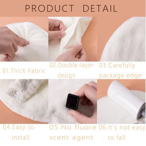 Vista 4 de Paquete de 4 toallas faciales reutilizables, compresa fría y caliente, toalla de vapor facial, toalla hidratante para el cuidado de la piel, toallas