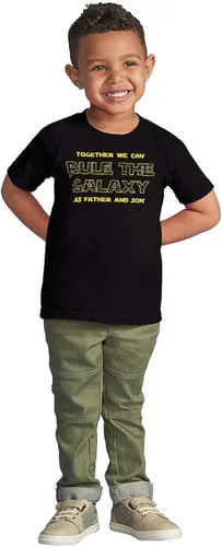 Vista 3 de Brisco Brands Together We Rule Galaxy Father Son - Camiseta para niño y niña