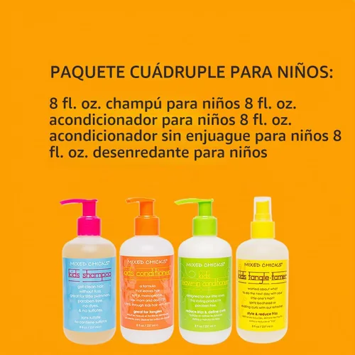 Vista 3 de Acondicionadored Mixed Chicks para niños, en un paquete de cuatro de 8 onzas