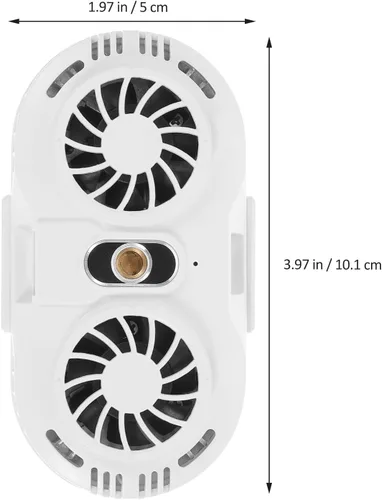 Vista 2 de Phone Cooler with Dual Silent Fans, Semiconductor Cooling Heat Sink
