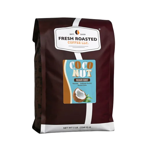 Vista 39 de Fresh Roasted Coffee, Amaretto - Café saborizado, 12 onzas, tostado medio, Kosher, grano entero