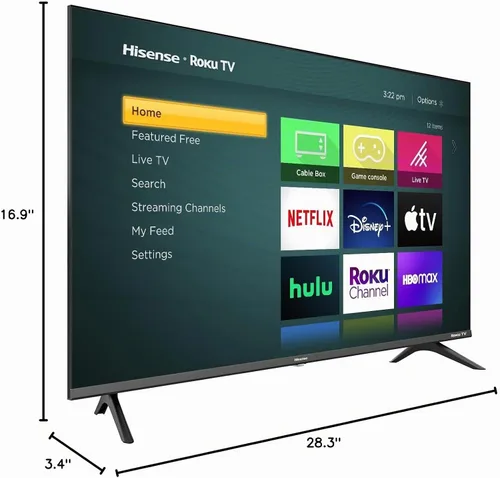 Vista 7 de Hisense Serie H4 32H4G - LED Roku Smart TV de 32 pulgadas con compatibilidad con Asistente de Google y Alexa 32