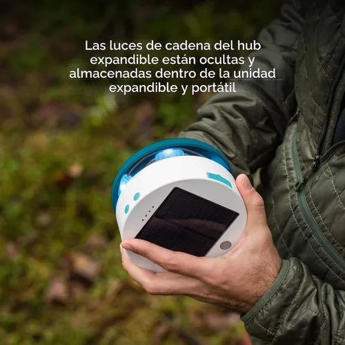 Vista 7 de BioLite Cadena Solar Recargable, Luces de Cadena Solares para Acampar, Patio y Viaje, 18 Pies, Color Blanco