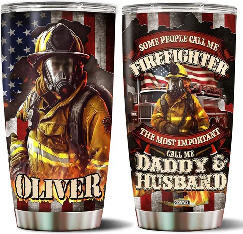 Vista 17 de Regalos de artista para hombres, vasos personalizados de acero inoxidable de 20 onzas, 30 onzas, taza de viaje para café, taza de viaje, regalo