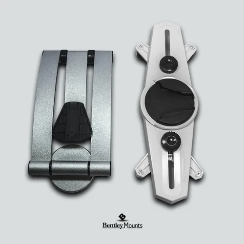 Vista 5 de Bentley Mounts Matney Soporte universal para pared para tableta, brazo giratorio ajustable de 360°, rotación de manos libres, visión flexible, se