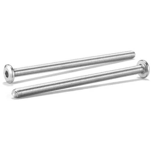 Vista 15 de 20 tornillos hexagonales de cabeza plana M5 x 0.236 in, acero inoxidable 304 18-8, rosca completa (con llave hexagonal)