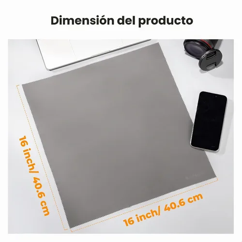 Vista 2 de K&F CONCEPT 4 paños de limpieza de microfibra extra grandes, para TV, lentes