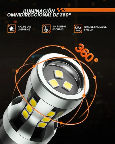 Vista 7 de SEALIGHT Bombilla LED 921 Luz de Reversa con Chips LED SMD 3030, 912 906 904 W16W T15 Bombilla LED 921 con Proyector de Reemplazo para Luces
