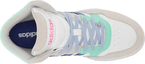 Vista 5 de adidas Hoops 3.0 Mid - Tenis de baloncesto para hombre, White-team Royal Blue-gum
