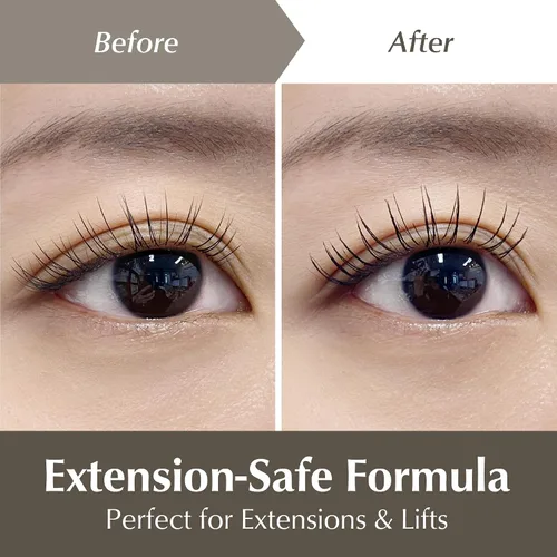 Vista 11 de BL Lashes Noir Mascara Máscara nutritiva para extensión de pestañas Voluminosa, libre de aceite, a prueba de manchas, producto de extensión