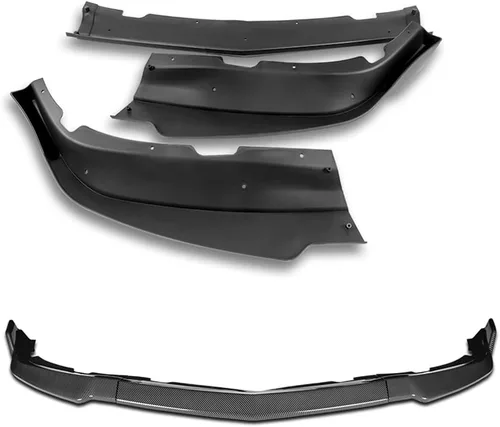 Vista 4 de Borde de parachoques delantero compatible con Dodge Charger 2011 2012 2013 2014, alerón de parachoques delantero, kit de cuerpo de barbilla de aire