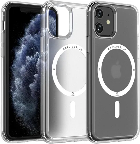 Vista 19 de ONES Funda delgada transparente para iPhone 8 Plus/7 Plus, PC + TPU híbrido, protección contra caídas de grado militar [antiamarillamiento], funda