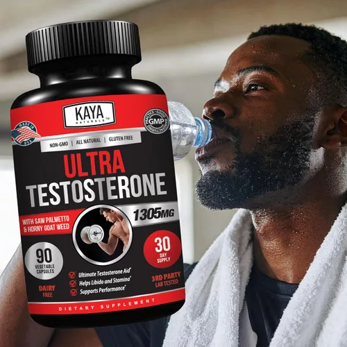 Vista 8 de Kaya Naturals Ultra testosterona - Refuerzo de testosterona para hombre con Tongkat Ali, hierba de cabra cachonda, tribulus, suplemento natural