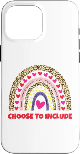Vista 19 de Choose to Include Leopard Rainbow Special Needs Awareness Case for iPhone 17