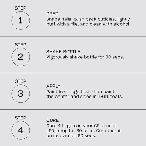 Vista 4 de OPI GELement LED Cure Gel Nail Polish System DIY Salon Quality Assorted Colors, Base & Top Coat LED Curing Lamp Starter Kit + Prep Supplies