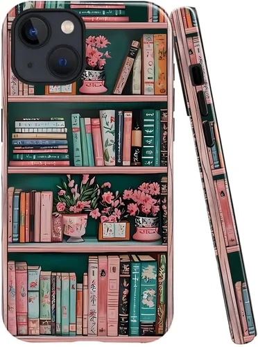 Vista 19 de Funda TnXee Compatible con iPhone 11, Funda Híbrida de 2 Capas de Prevención de Caídas con Arte Floral Colorido para Niñas y Niños