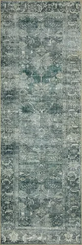 Vista 8 de Loloi Magnolia Home de Joanna Gaines, Colección Banks BAN-03 Azul/Laguna, 2 pies 3 pulgadas x 3 pies 9 pulgadas, altura de pelo de.13 pulgadas