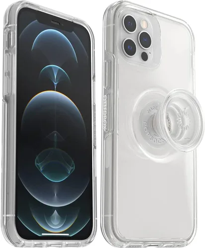 Vista 11 de OtterBox + Funda Pop Symmetry Series para iPhone 12 y iPhone 12 Pro (solamente) - Embalaje no minorista - Berry Flow